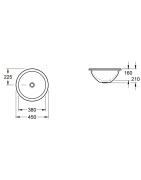 Praustuvas Villeroy&Boch Loop&Friends, ∅450 mm, apvalus