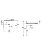 Praustuvas Villeroy&Boch Memento 2.0, 600x420 mm, Ceramic Plus
