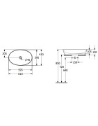 Praustuvas Villeroy&Boch Artis, 610x410 mm, ovalus