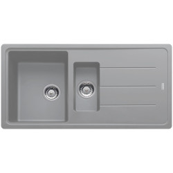 Granitinė plautuvė Franke Basis BFG 651, su ventiliu, pilka