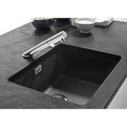 Granitinė  plautuvė Franke Kubus KBG 110-50, juoda