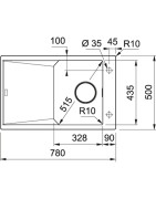 Granitinė plautuvė Franke FX FXG 611-78, pilka