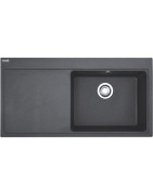 Granitinė plautuvė Franke Mythos MTG 611, juoda, kairė