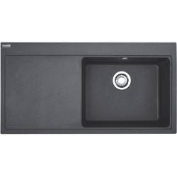 Granitinė plautuvė Franke Mythos MTG 611, juoda, kairė