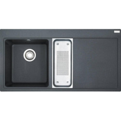 Granitinė plautuvė Franke Mythos MTG651-100, kairė, grafitas