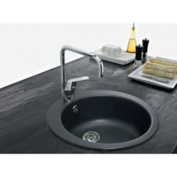 Tectonite plautuvė Franke Single 1, juodos spalvos