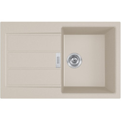 Tectonite plautuvė Franke Sirius 2.0 S2D 611-78, kreminė