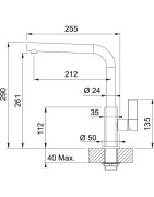 Plautuvės maišytuvas Franke Maris, besisukantis 360° kampu