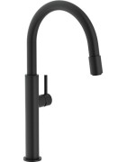 Plautuvės maišytuvas Franke Pescara Up&Down, juodos spalvos