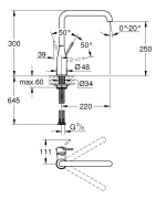 Plautuvės maišytuvas Grohe Essence, chromo spalvos
