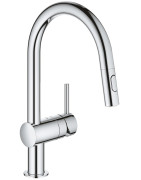 Plautuvės maišytuvas Grohe Minta, ištraukiama žarna, chromuotas