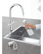 Plautuvės maišytuvas Grohe Blue Home C, filtras ir angliarūgštė