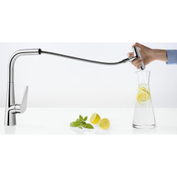 Plautuvės maišytuvas Hansgrohe Talis M51, ištraukiama žarna