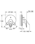 Dekoratyvinė dalis Grohe Eurostyle, baltos spalvos