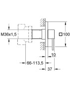 Dekoratyvinė dalis Grohe Alllure, chromuota