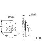 Dekoratyvinė dalis Grohe Lineare, chromuota