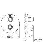 Vonios maišytuvo dekoratyvinė dalis Grohe Grohtherm Special