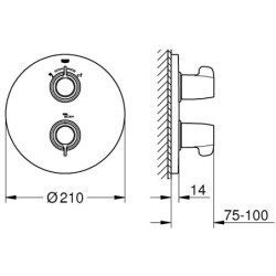 Vonios maišytuvo dekoratyvinė dalis Grohe Grohtherm Special