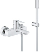 Vonios/dušo maišytuvas Grohe Lineare, su dušo komplektu, chromas