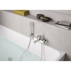 Vonios/dušo maišytuvas Grohe Lineare, su dušo komplektu, chromas