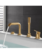 Vonios maišytuvas Grohe Essence, 4 dalių, brushed cool sunrise