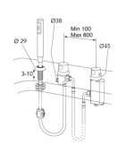 Termostatinis vonios/dušo maišytuvas Gustavsberg Scandic