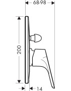 Dekoratyvinė dušo/vonios maišytuvo dalis Hansgrohe Focus
