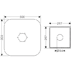Tarpinė maišytuvui Hansgrohe Puravida