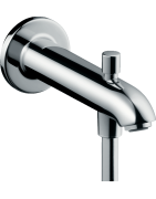 Vonios snapas Hansgrohe 228 mm, sieninis, su diverteriu