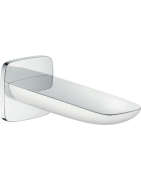 Vonios snapas Hansgrohe PuraVida, 196 mm, baltos/chromo spalvos