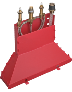 Potinkinė vonios maišytuvo dalis Hansgrohe PuraVida, 4 dalių