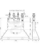 Potinkinė vonios maišytuvo dalis Hansgrohe PuraVida, 4 dalių