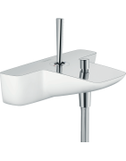 Vonios maišytuvas Hansgrohe PuraVida, baltos/chromo spalvos