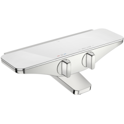 Vonios ir dušo maišytuvas Oras Esteta, chromo/baltos spalvos