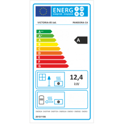 Plieninė krosnelė Victoria Pandora CА, 12.4 kW