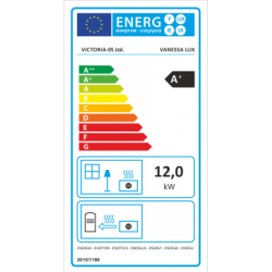 Plieninė krosnelė Victoria Vanessa Lux (color), 12 kW