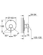 Potinkinis dušo maišytuvas Grohe Essence, chromas
