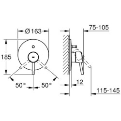 Potinkinis dušo maišytuvas Grohe Concetto, chromas