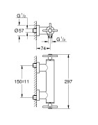 Dušo maišytuvas Grohe Atrio, chromuotas