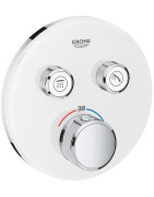 Potinkinis dušo maišytuvas Grohe SmartControl, baltas