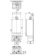 Dujinis katilas Junkers Cerapurr Maxx ZBR 70-3, 70 kW