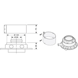 Adapteris katilui Protherm Dn80/125