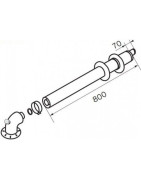 Kamino komplektas Protherm D60/100, horizontalus