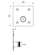 Potinkinis dušo maišytuvas Schell Linus Basic D-SC-M