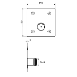 Potinkinis dušo maišytuvas Schell Linus Basic D-SC-M