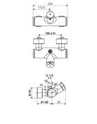 Dušo maišytuvas Schell Vitus VD-SC-M, chromuotas