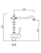 Praustuvo maišytuvas Giulini Pragamix 7527A, chromuotas
