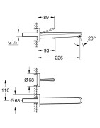 Praustuvo maišytuvas Grohe Eurodisc Joy, baltas