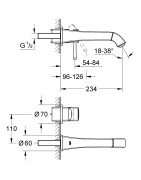 Praustuvo maišytuvas Grohe Grandera M, chromuotas