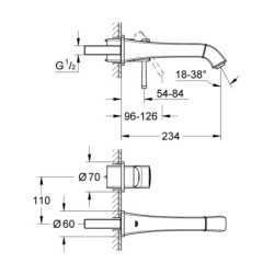 Praustuvo maišytuvas Grohe Grandera M, chromuotas